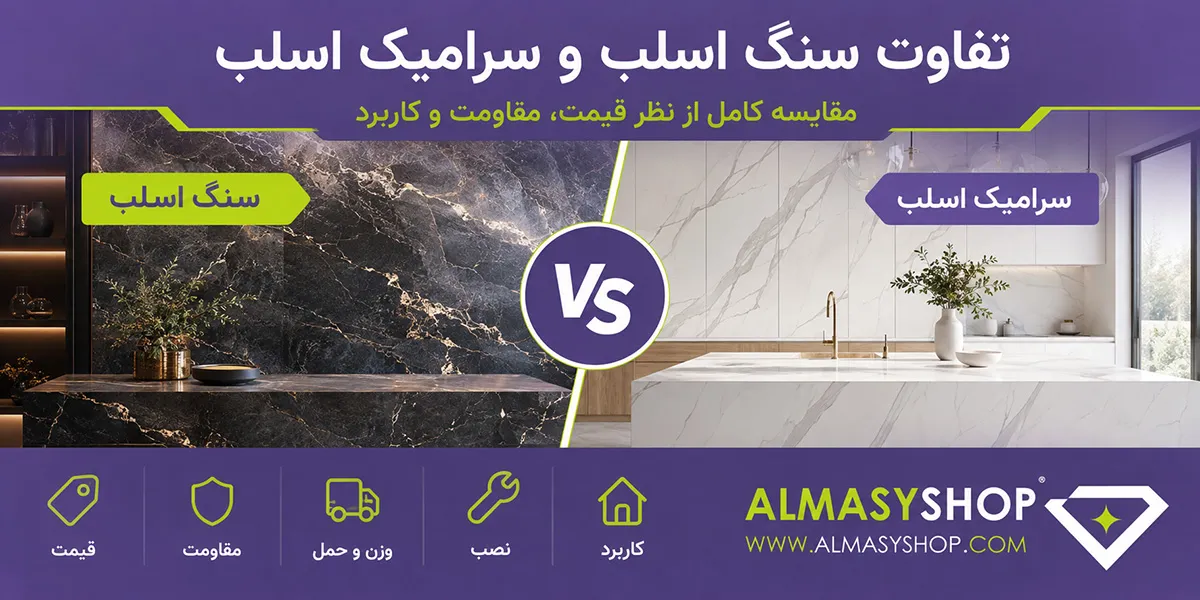 تفاوت سنگ اسلب و سرامیک اسلب