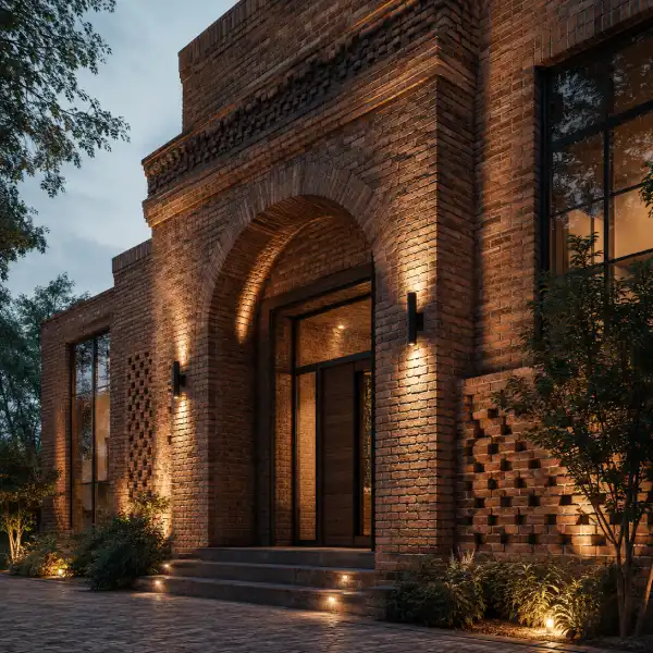 نمای آجر رستیک