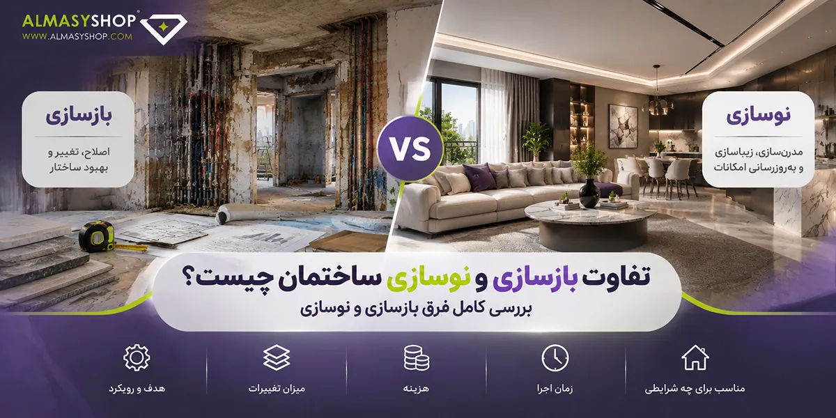 تفاوت نوسازی و بازسازی ساختمان چیست؟ بررسی کامل فرق بازسازی و نوسازی 1 تفاوت بازسازی و نوسازی